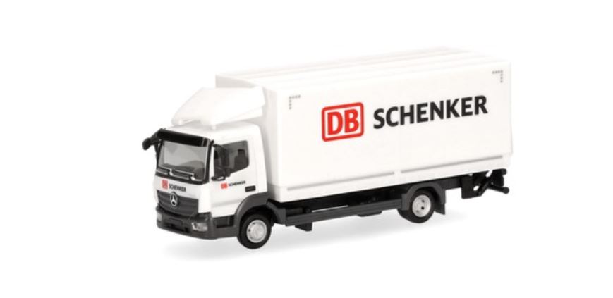 Herpa 318761 MB Atego 13 Planen-LKW mit LBW DB Schenker 1:87