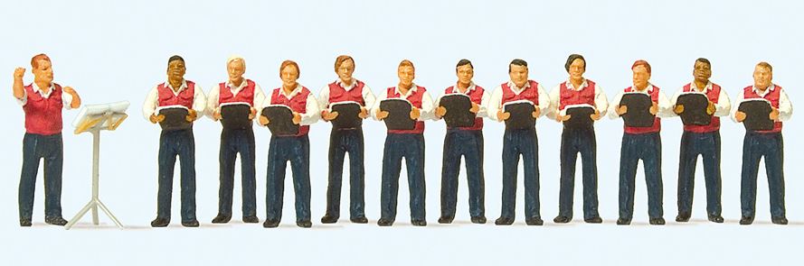Preiser 10599 Männergesangsverein 1:87 Spur H0 Neu OVP Figuren
