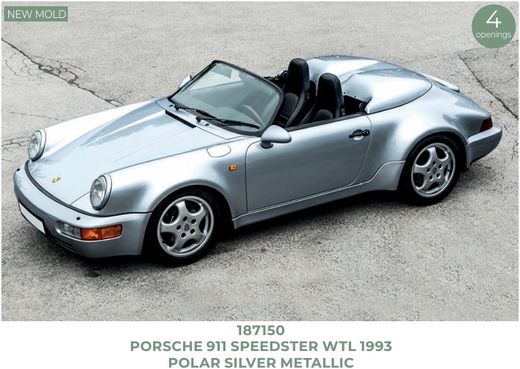 Norev 187150 Porsche 911 Speedster WTL 1993 Polar Silver Metallic 1:18