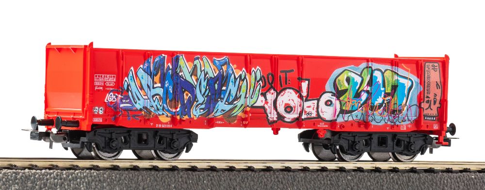 Piko 55380 Ergänzungs-Set Güterwagen Eaos mit Graffiti Spur H0