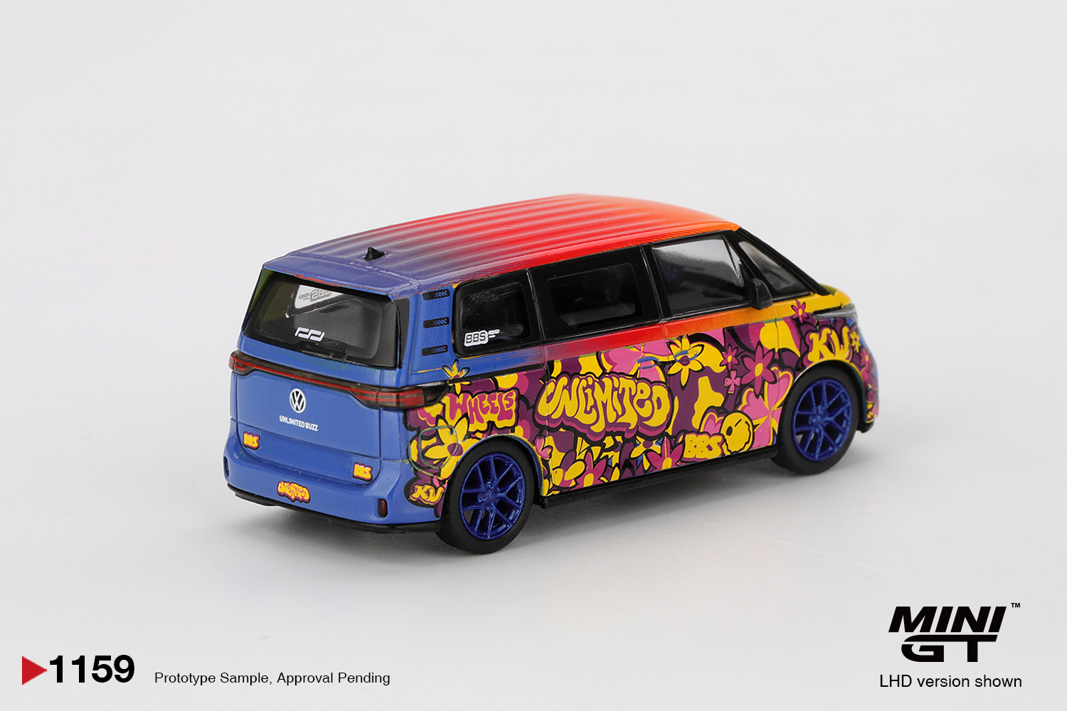 Mini GT 1159 Volkswagen ID.Buzz KW/BBS 2025 1:64 Standmodell