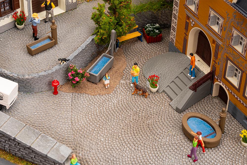 Faller 180875 3 Dorfbrunnen 1:87 Spur H0 Neu OVP Ausschmückung