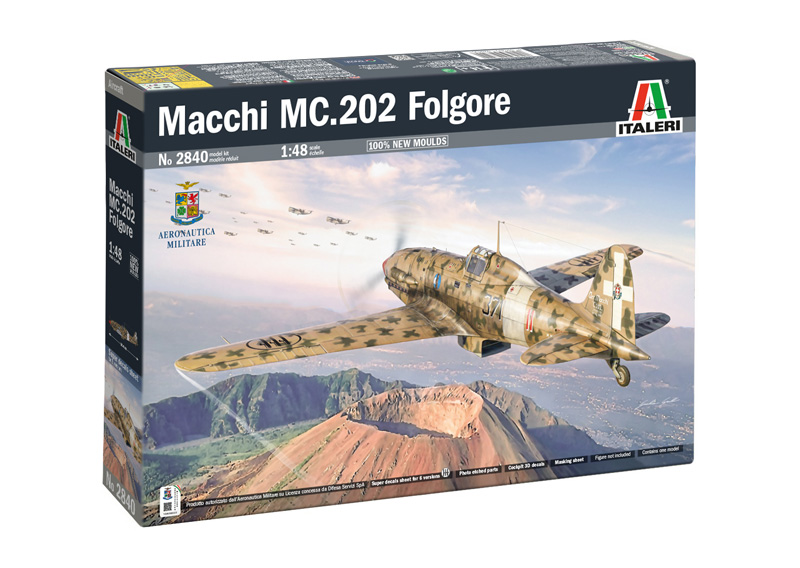 Italeri 2840 Macchi MC.202 Folgore 1:48 Modellbausatz NEU OVP