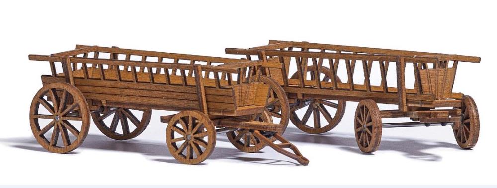 Busch 1385 2 Heuwagen H0