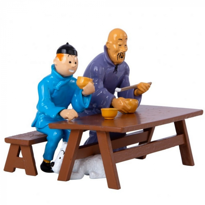 Tim & Struppi TINTIN 29264 Blauer Lotus Frühstücksszene 7,1 cm Neu OVP