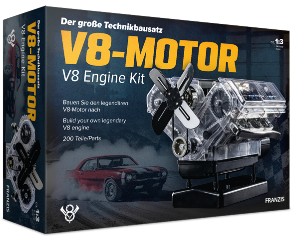 Franzis 67114 V8-Motor - Der große Technikbausatz 1:3