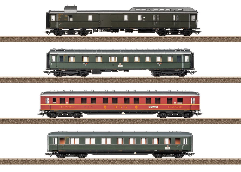 Trix 23651 Schnellzugwagen-Set 1 zum D 74 (DB) 1:87 Spur H0 DC