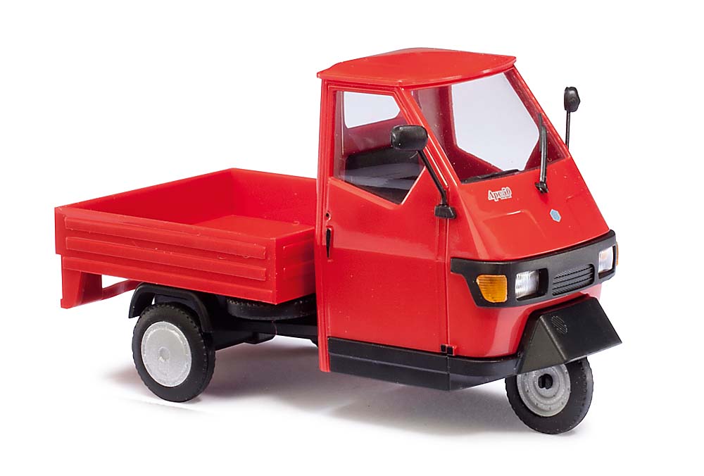 Busch 60001 Piaggio Ape 50 Rot 1:43 Spur 0 Standmodell Neu OVP