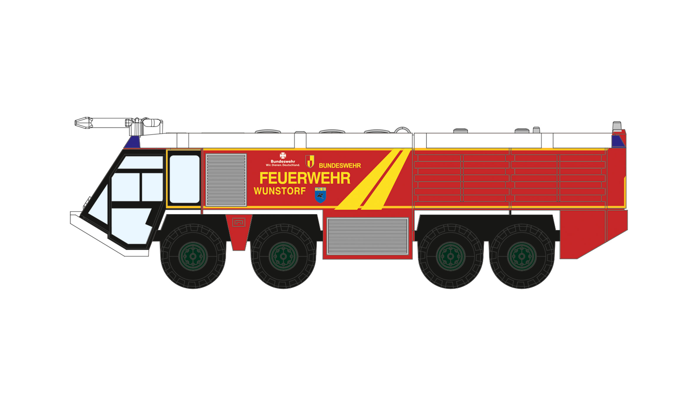 Herpa 574167 Airport Wunstorf Fire Engine