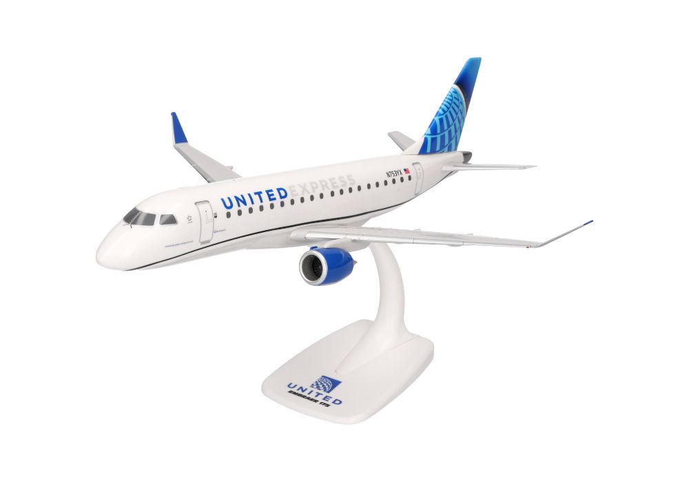 Herpa 614856 United Express Embraer E175 N753YX 1:100 Snap-Fit