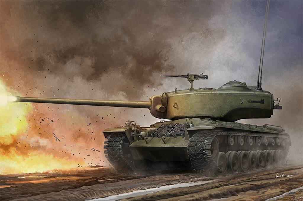 HobbyBoss 84513 US T34 Heavy Tank 1:35 Modellbausatz Neu OVP