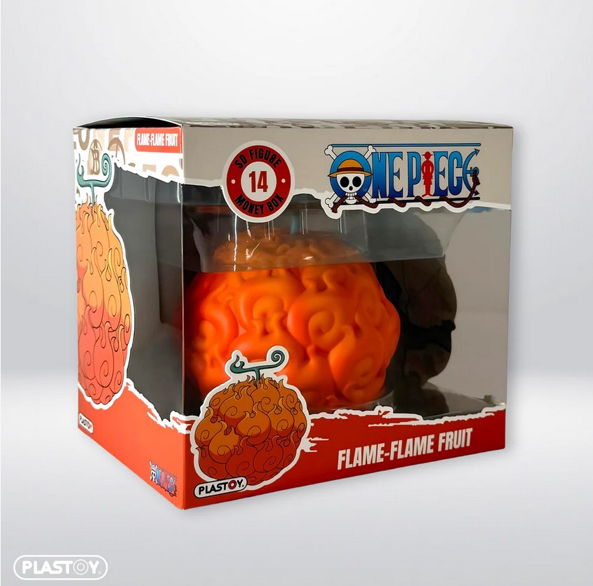 Plastoy 80192 One Piece Flame-Flame Fruit 12 cm NEU OVP Spardose