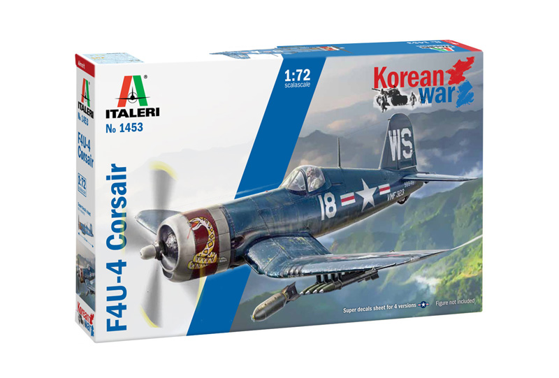 Italeri 1453 F4U-4 Corsair - Korean War - 1:72 - Bausatz - Neu - OVP