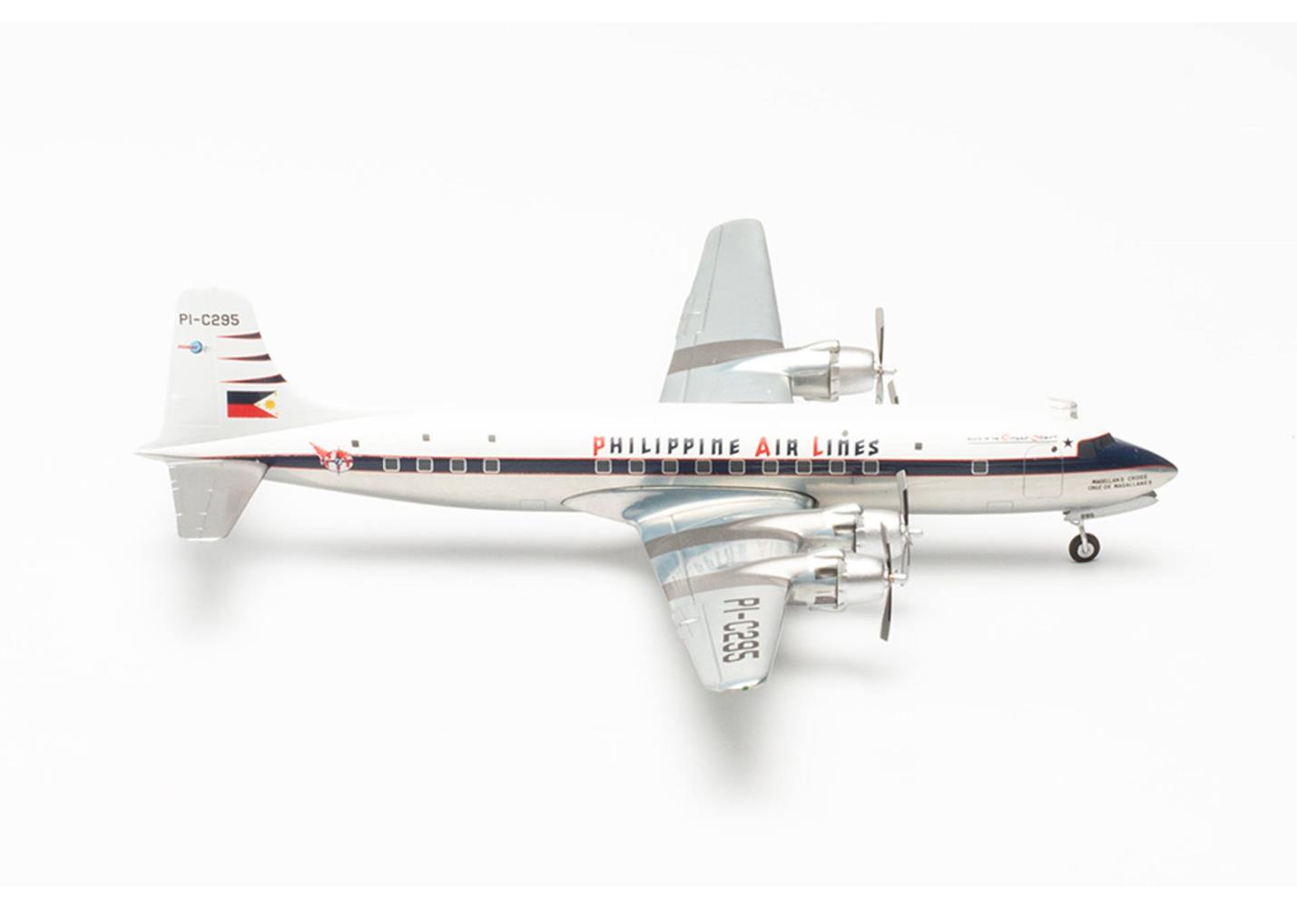Herpa 572545 Philippine Airlines DC-6B - PI-C295 "Magellan’s Cross" 1:200