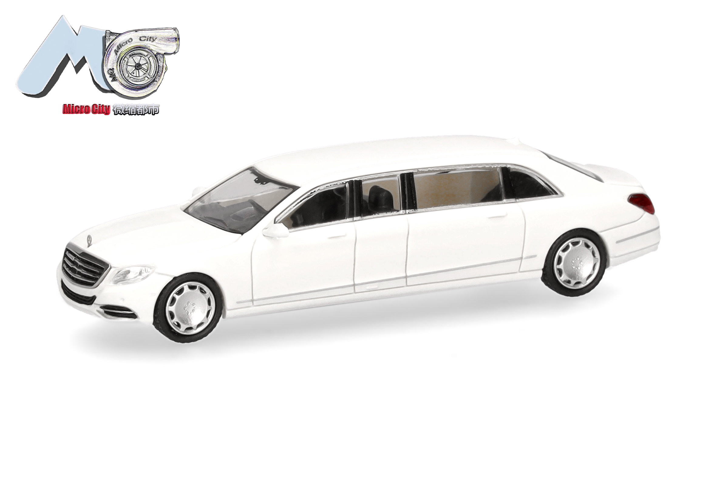 Herpa 87MC000138 MB S600 Pullmann W221 weiß