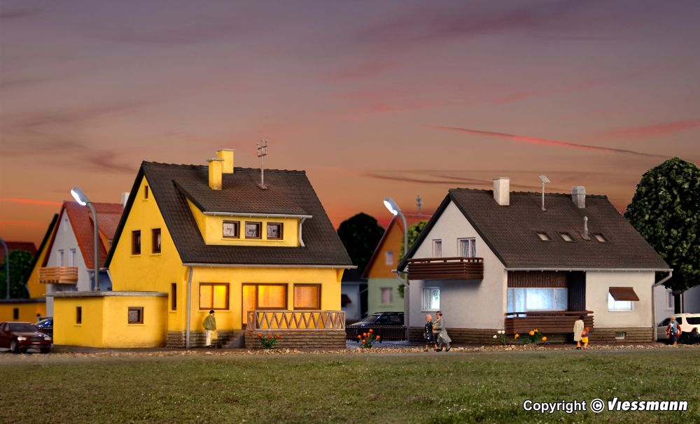 Kibri 37041 Einfamilienhaus Amselweg 2 Stk. 1:160 Spur N Bausatz