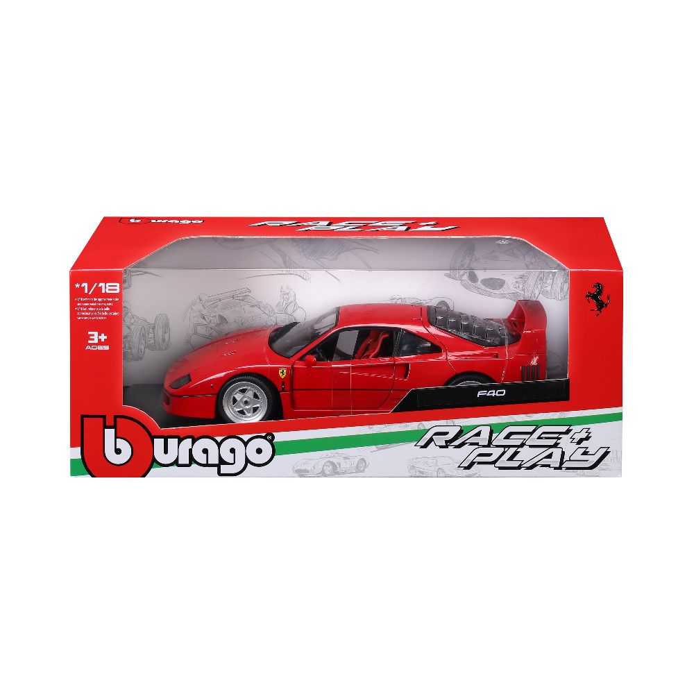 Bburago 18-16023 Ferrari F40 rot 1:18 Standmodell NEU OVP