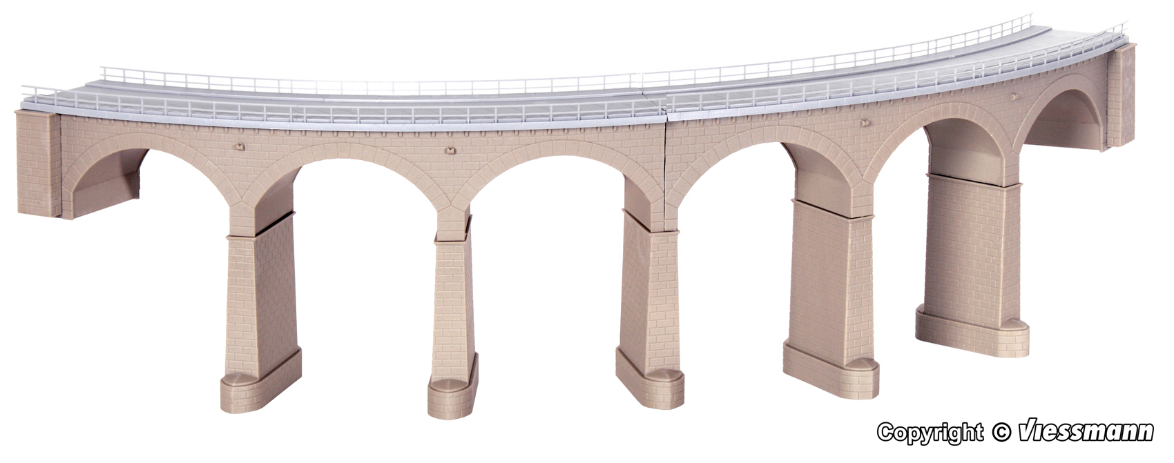 Kibri 39726 Rosanna-Viadukt m. Eisbrecherpfeilern gebogen Spur H0