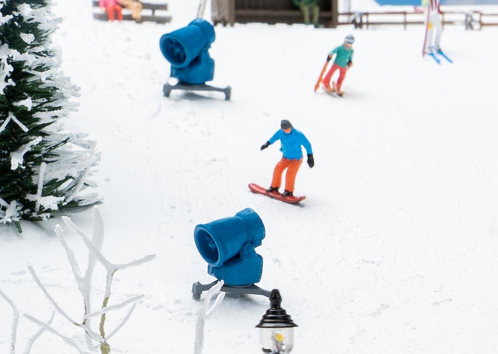 Faller 180873 2 Schneekanonen 1:87 Spur H0 Neu OVP Ausschmückung