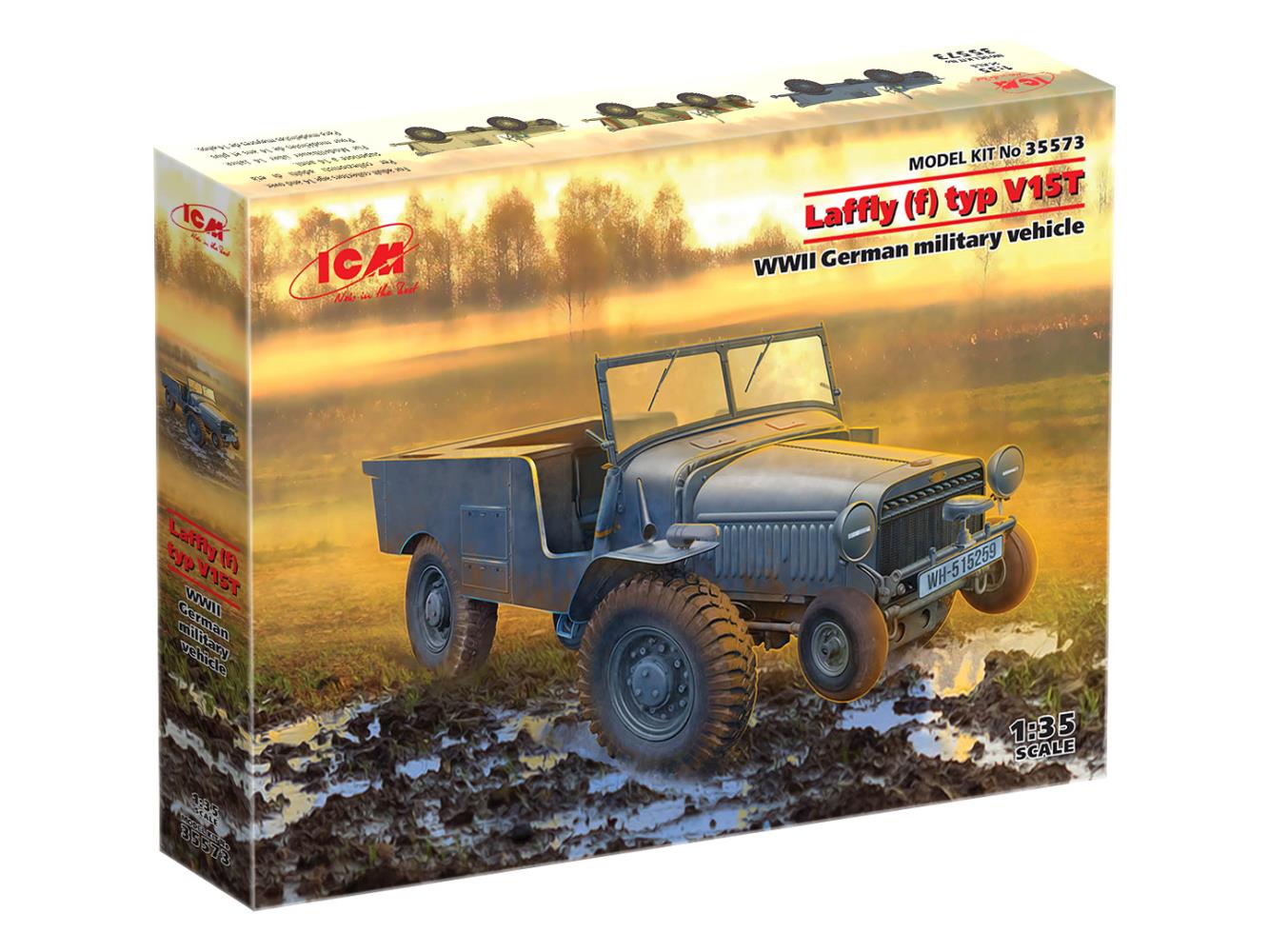 ICM 35573 Laffly f Typ V15T WWII German military vehicle 1:35 Neu