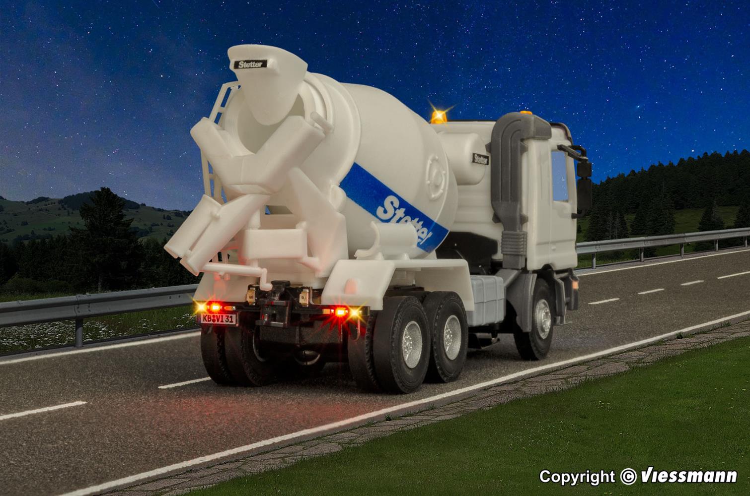 Viessmann 8031 CarMotion MB ACTROS 3-achs Betonmischer Spur H0