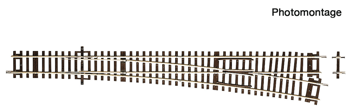 Roco 42491 Weiche rechts Wr10 ohne Antrieb 345 mm Spur H0