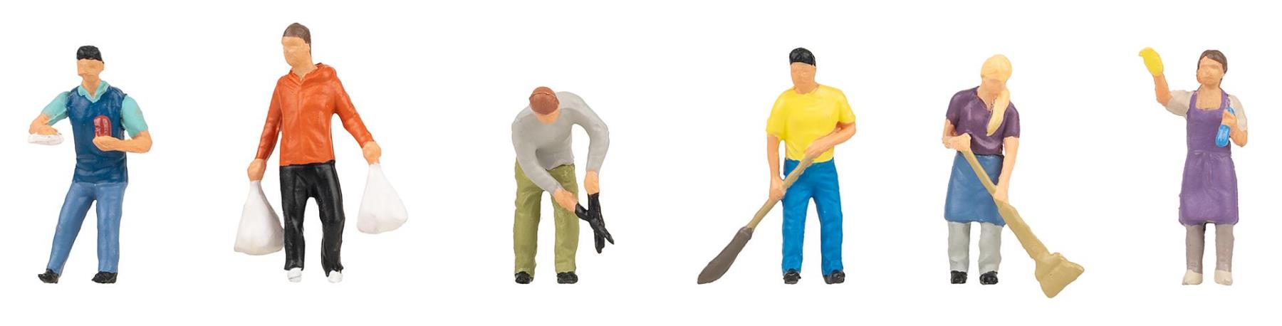 Faller 151696 Arbeiten rund ums Haus 1:87 Spur H0 Neu OVP Figuren