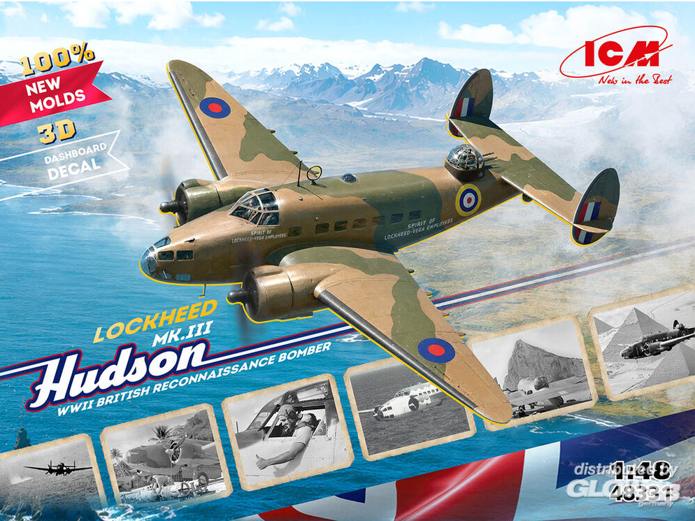 ICM 48331 Lockheed Hudson Mk. III (100% new moulds) in 1:48