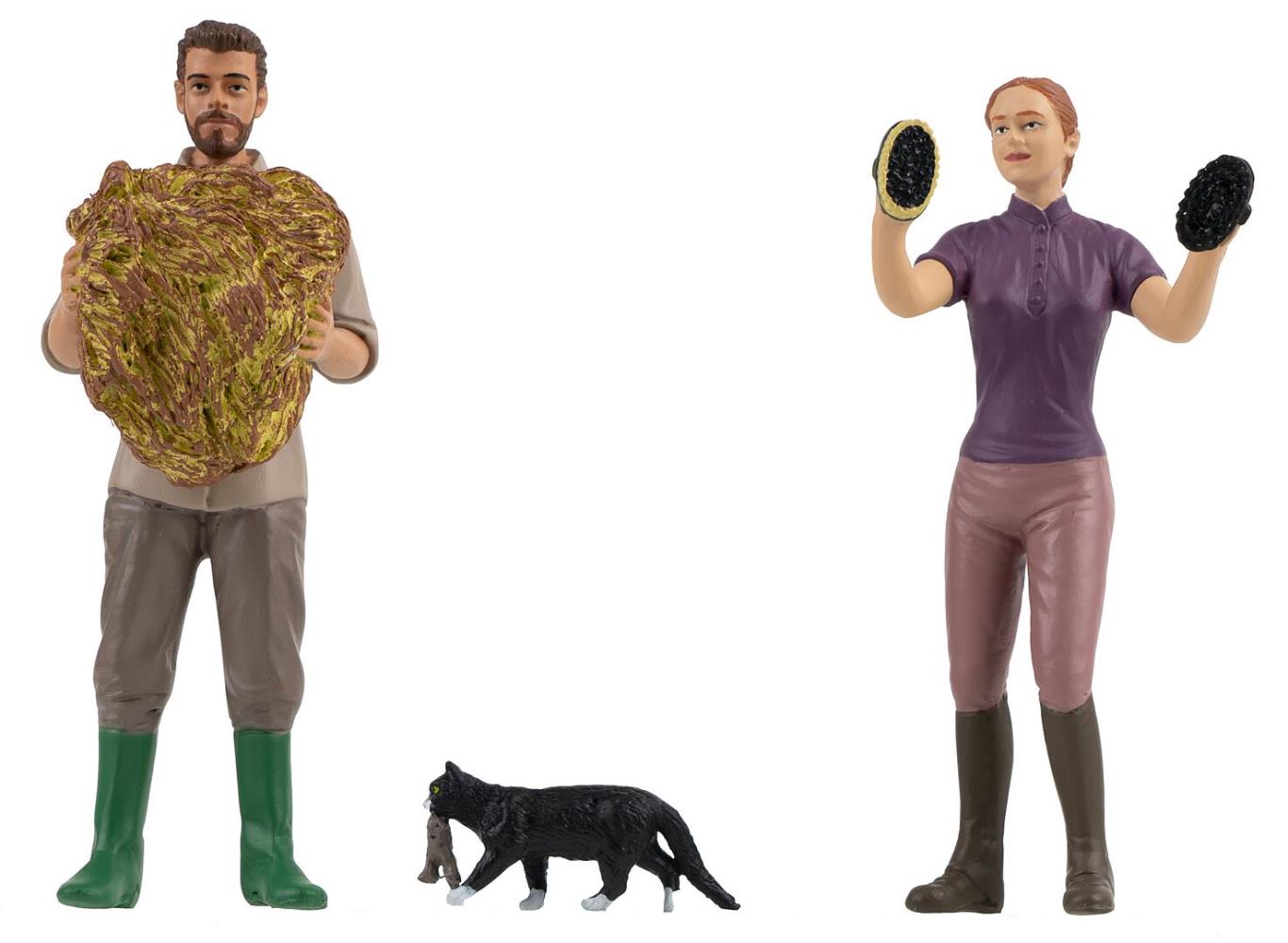 Pola 331519 Pferdepfleger und Katze 1:22,5 Spur G Neu OVP Figuren
