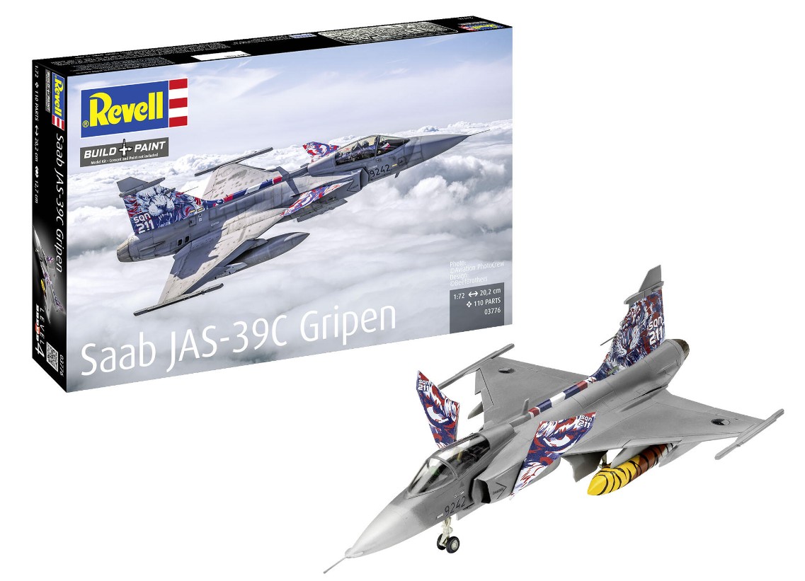 Revell 03776 Saab JAS-39C Gripen 1:72 Modellbausatz Neu OVP