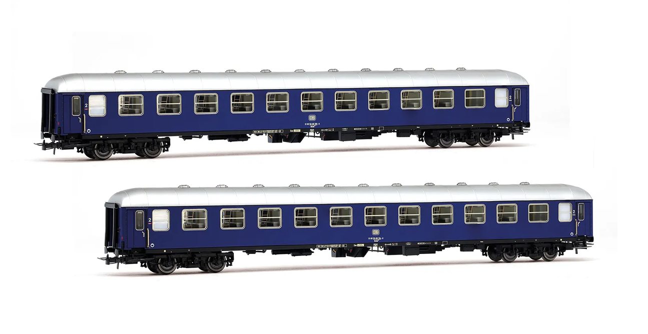 Rivarossi HR4415 DB 2-tlg Set Liegewagen Bcm 243 1:87 Spur H0 DC NEU