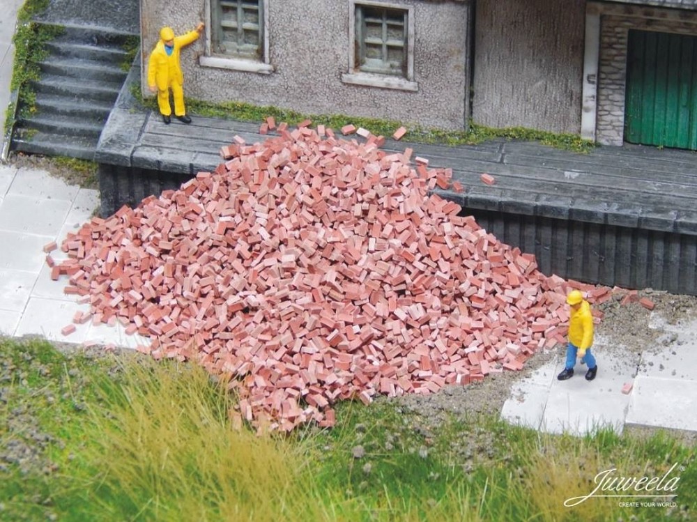 Juweela 21254 Ziegel (NF) ziegelrot Mix, 9000x (Miniatur)