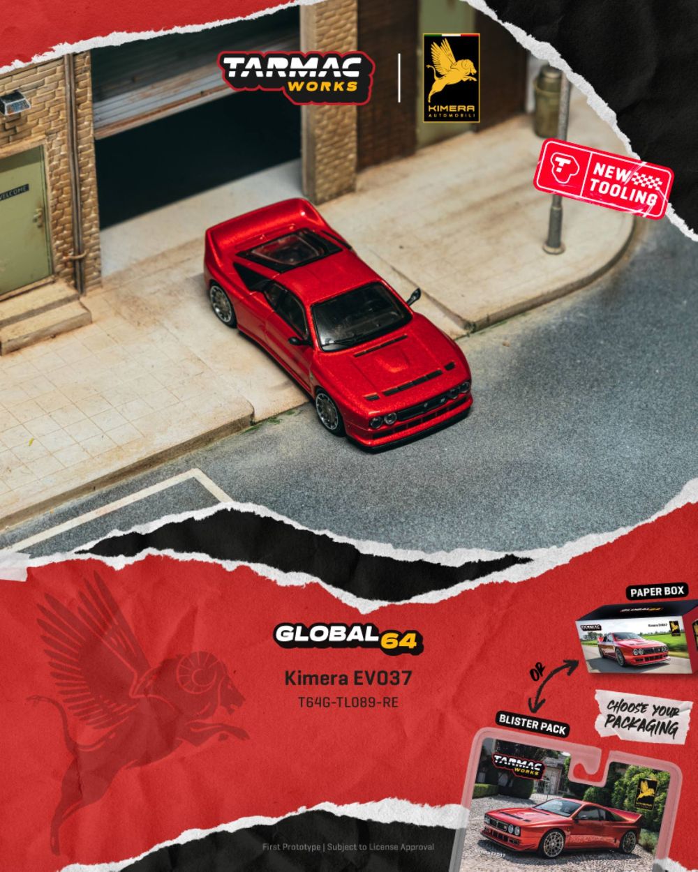 Tarmac Works T64G-TL089-RE 1:64 KIMERA EVO37 2021