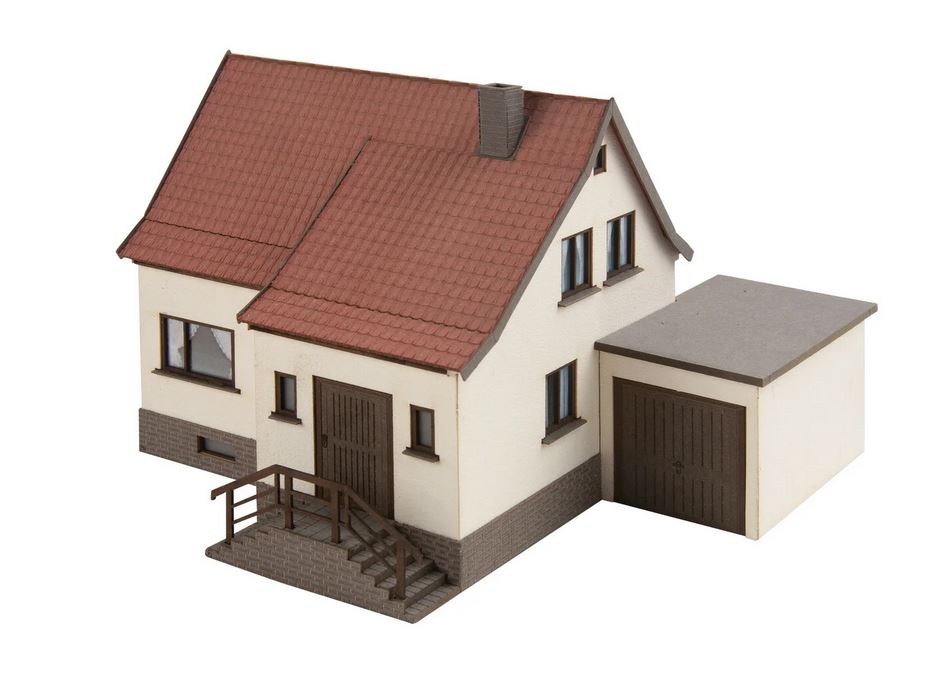Noch 63606 Siedlungshaus mit Garage 1:160 Spur N Bausatz Neu