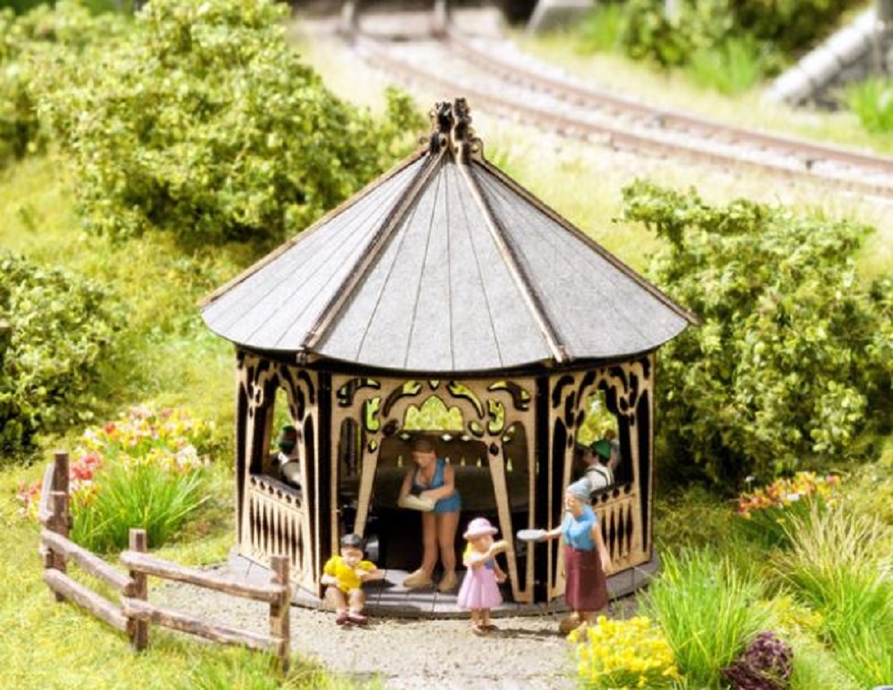 Noch 14371 Pavillon 5,7 x 5,8 cm, 5,3 cm hoch 1:87 Spur H0 Neu