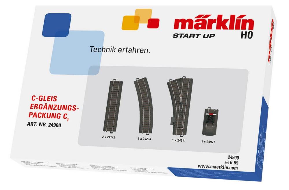 Märklin 24900 Start up - C-Gleis-Ergänzungspackung C1 - Spur H0