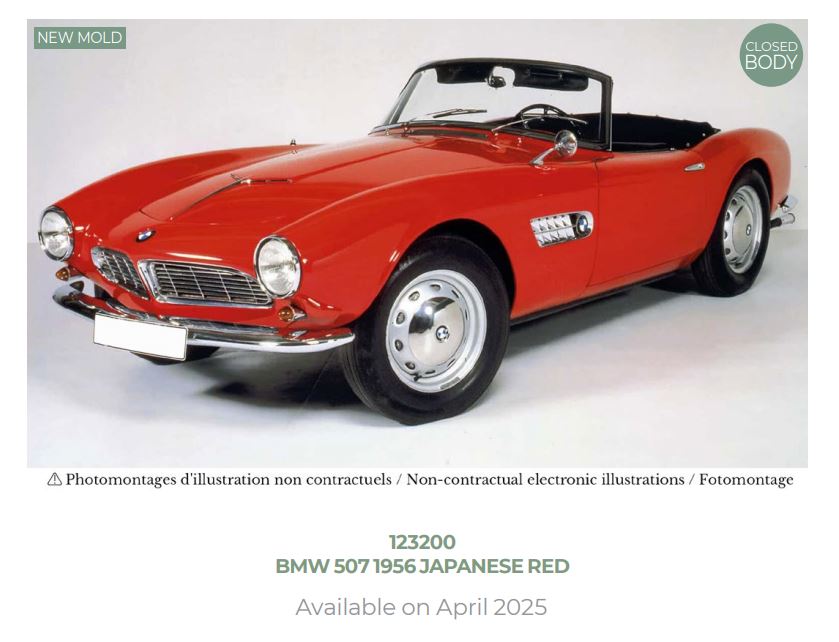 Norev 123200 BMW 507 1956 Japanese Red 1:12