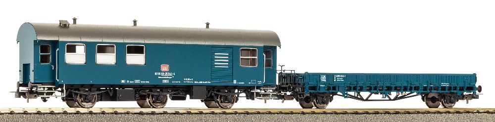 Piko 28334 2er Set Umbauwgn Werkstatt Flachwgn Ks DB IV Spur H0