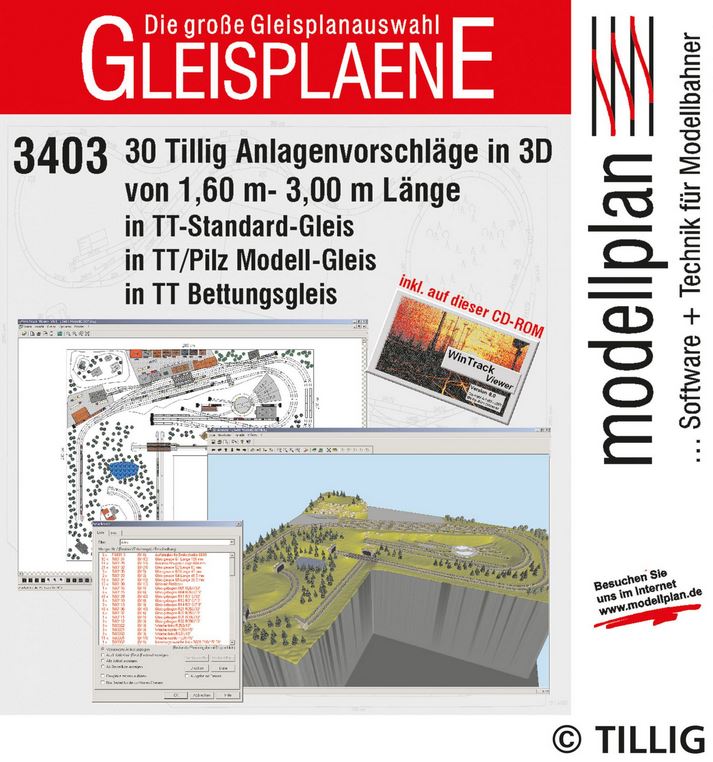 Tillig 09546 Gleispläne II USB-Stick 1:120 Spur TT Neu