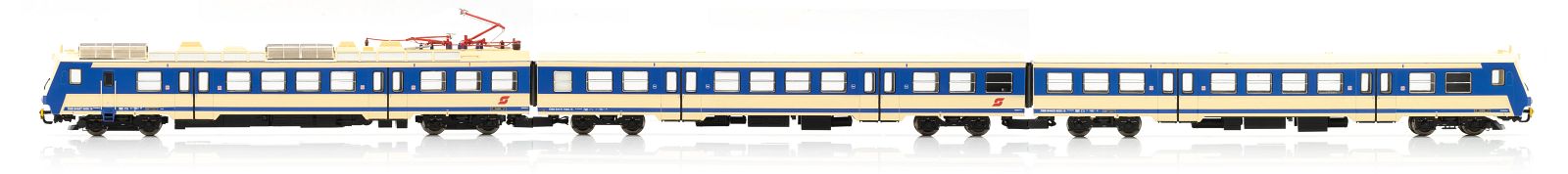 Jägerndorfer 74300 Triebzug Rh 4020, 3-tlg. Ep.IV, Pflatsch Spur N