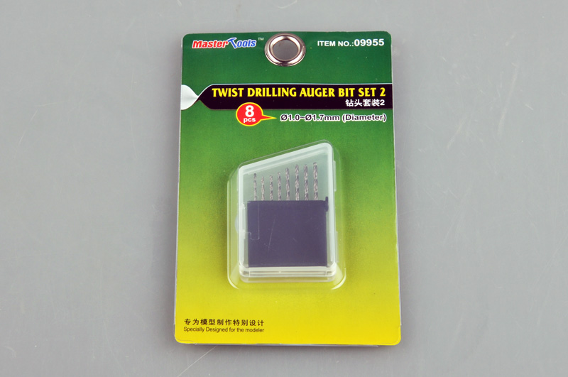 Master Tools 09955 Twist Drilling Auger Bit set 2 (1,0-1,7) NEU OVP