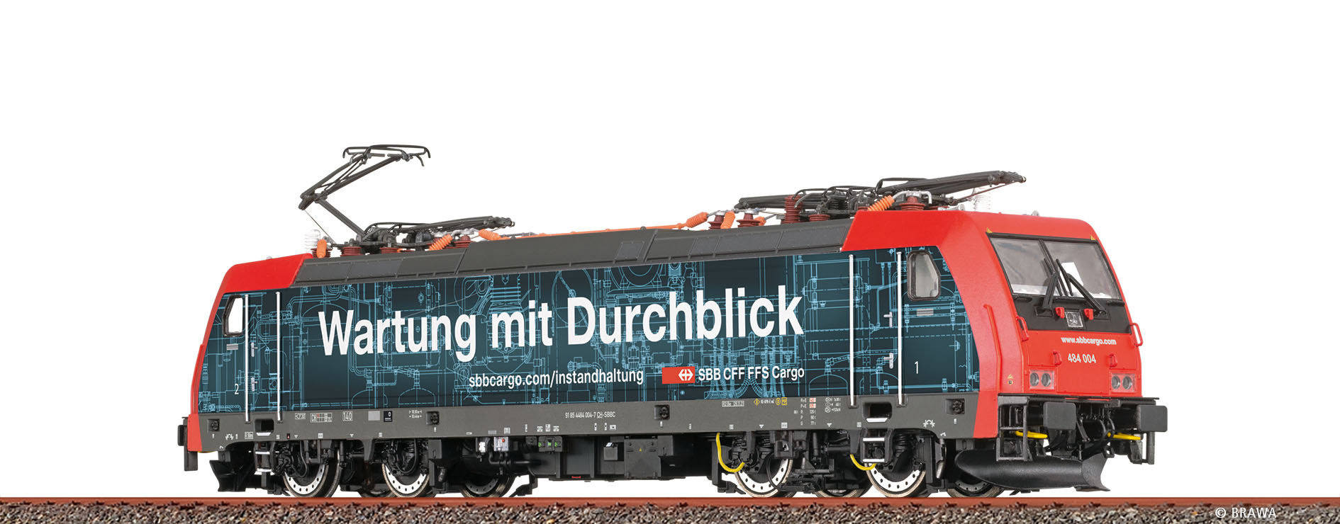 Brawa 43854 H0 TRAXX Ellok BR 484 SBB Cargo