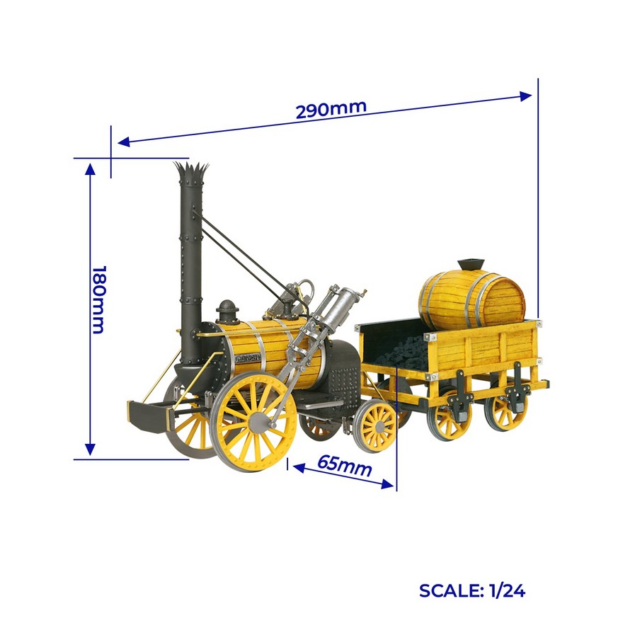 OcCre 54000 Rocket Lok 1:24 Holzmodellbausatz NEU OVP