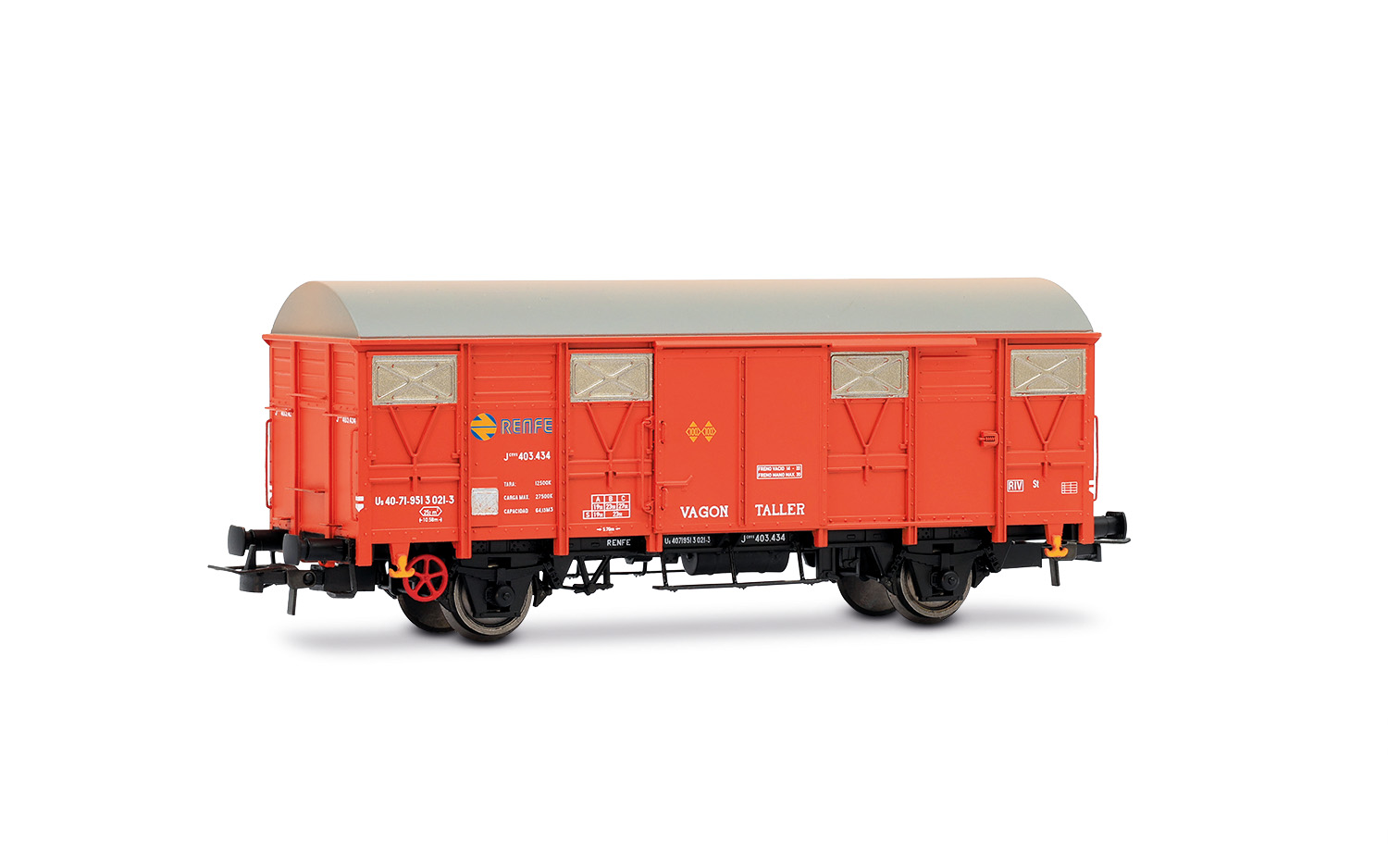 Electrotren HE6096 RENFE, 2-achs. gedeckter Güterwagen der Bauart J2, Rettungsz