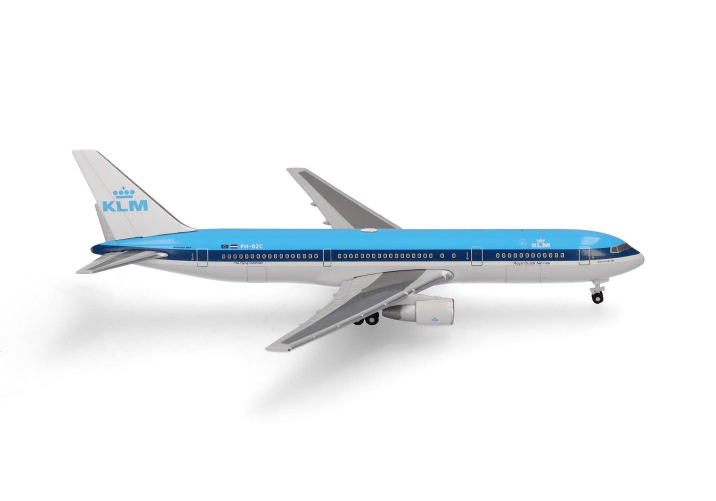 Herpa 537759 KLM Boeing 767-300 PH-BZC Brooklyn Bridge 1:500