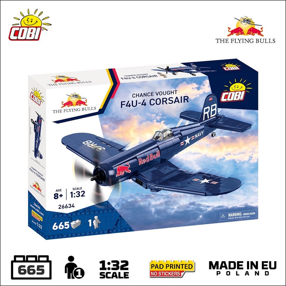 Cobi 26634 VOUGHT F4U CORSAIR 641 PCS FLYING BULLS 1:32