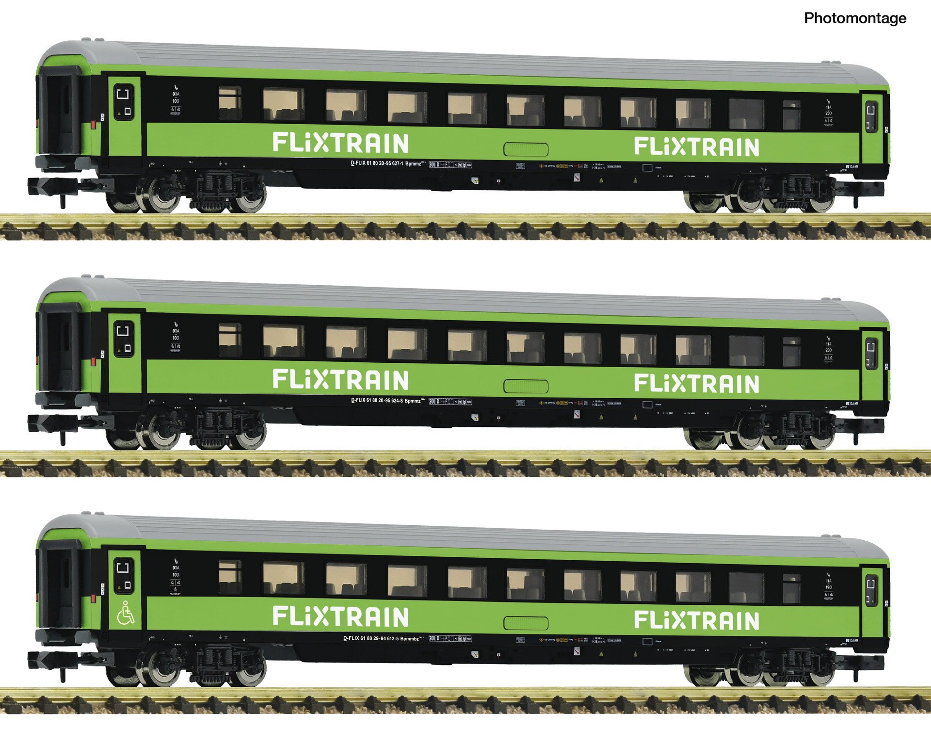 Fleischmann 6260086 3-tlg. Set 2: Reisezugwagen