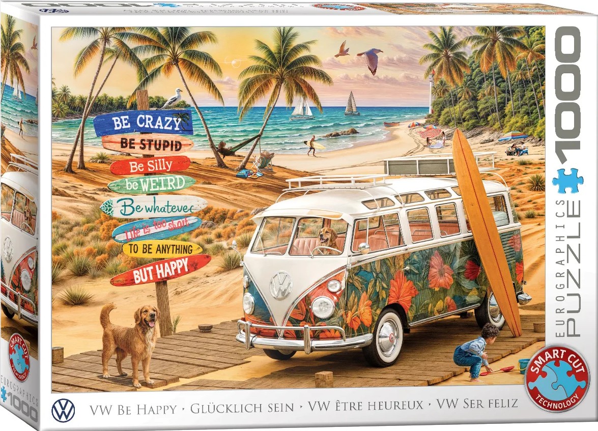 EUROGRAPHICS 6000-6066 VW Glücklich sein 1000 Teile Puzzle NEU OVP