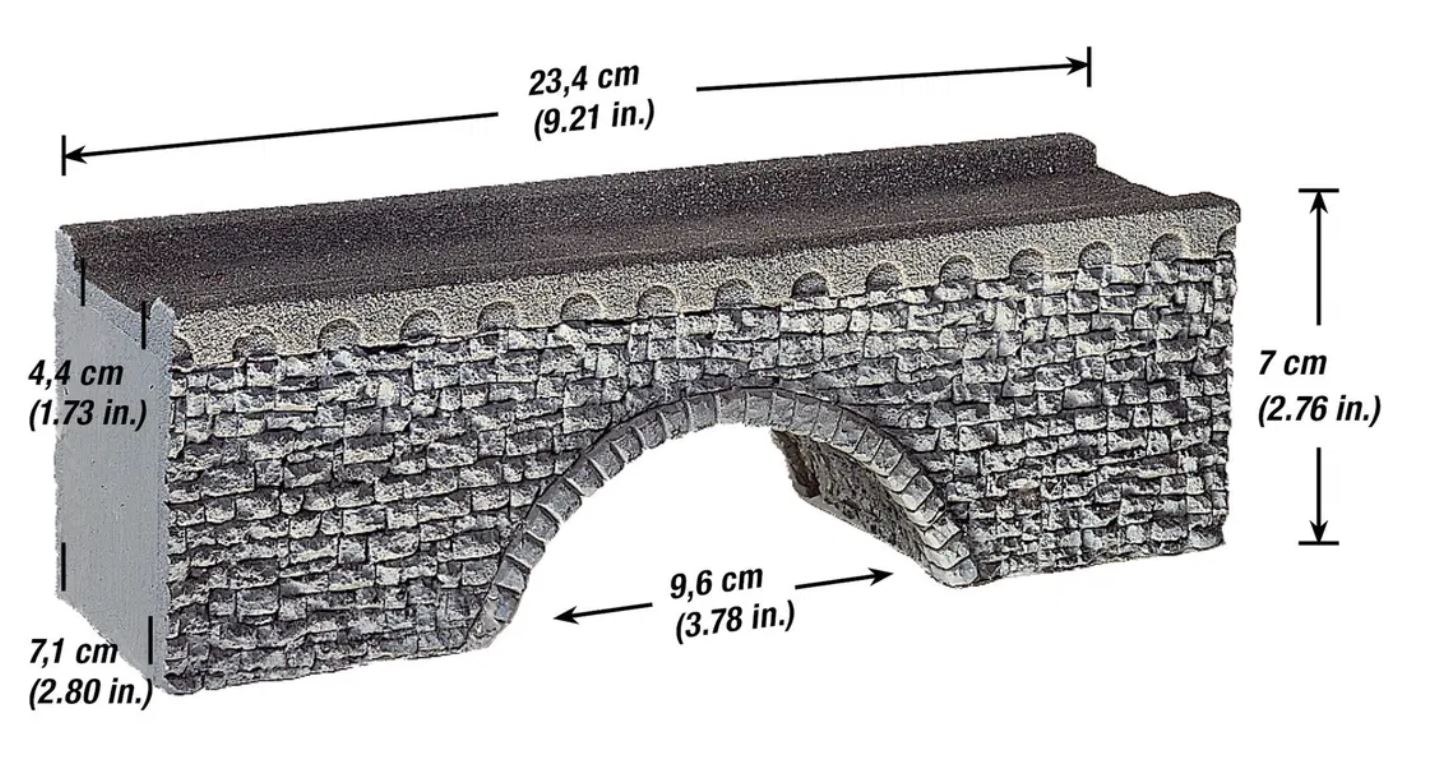 Noch 58690 Achtobel-Brücke 1:87 Spur H0 Fertigmodell Neu OVP