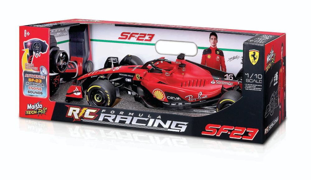 Maisto 82771 Ferrari SF-23 2023 (2,4 GHz) mit Sound #16 Leclerc 1:10